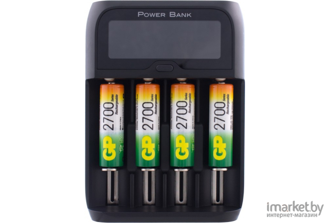 Аккумулятор + зарядное устройство GP PowerBank + AA 2700mAh 4 шт. (270AAHCMHSPBA-2CR4)