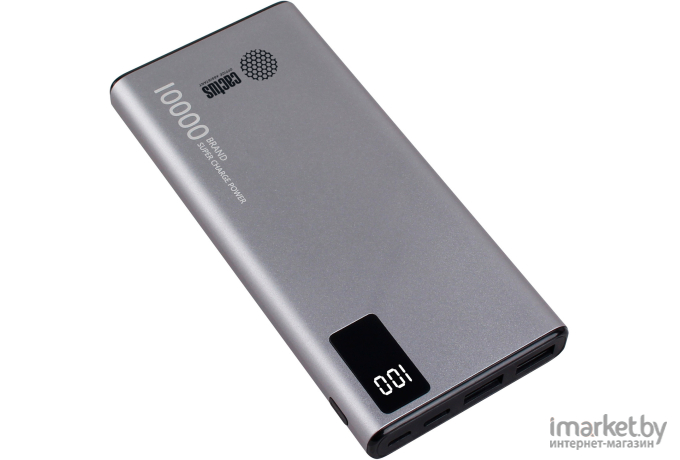 Портативное зарядное устройство CACTUS CS-PBFSLT-10000 (серый)
