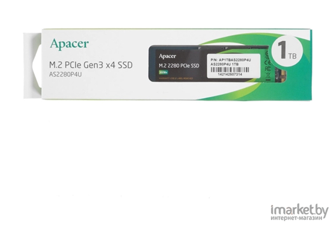 SSD диск Apacer AS2280P4U 1TB (AP1TBAS2280P4U-1)