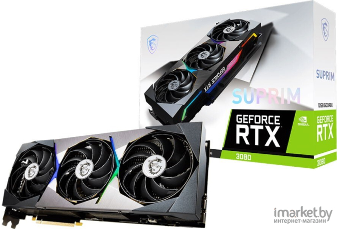 Видеокарта MSI GeForce RTX 3080 Gaming Z Trio 12G LHR (602-V389-279S)