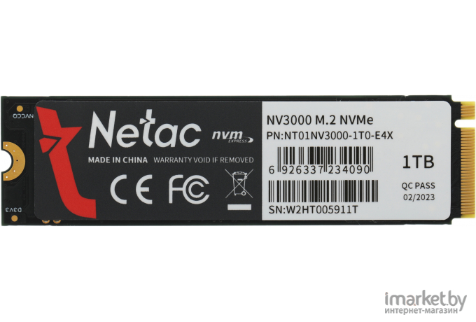 SSD диск Netac NV3000 1TB (NT01NV3000-1T0-E4X)