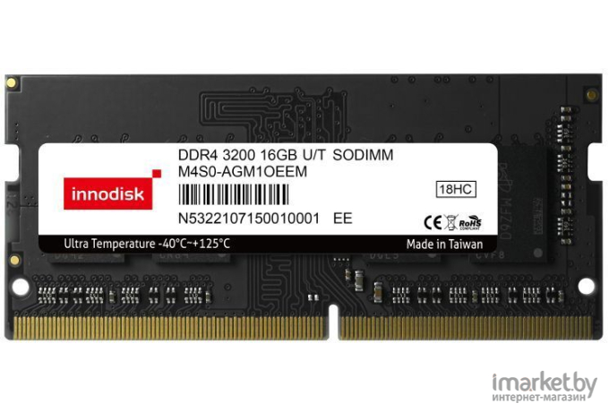 Оперативная память Innodisk 32GB DDR4 SODIMM PC-25600 (M4S0-BGM2OEEM)