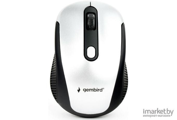 Мышь Gembird MUSW-420-4 (черный/серебристый)