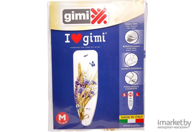 Чехол для гладильной доски Gimi I Love M