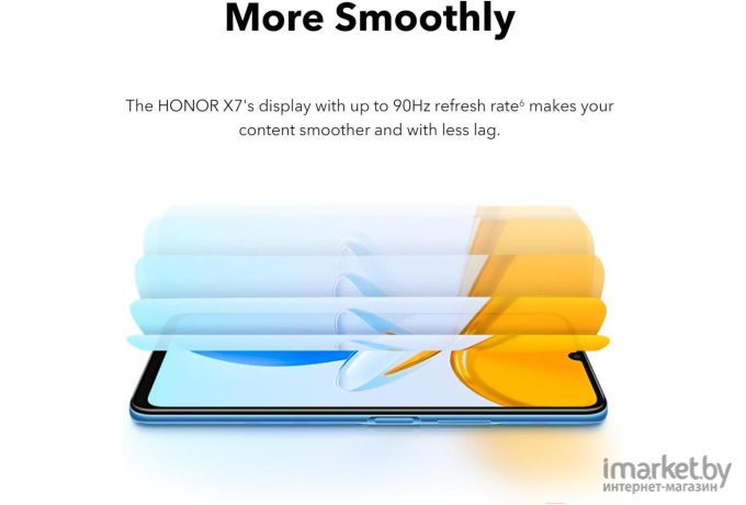 Смартфон HONOR X7 4GB/128GB (синий океан)