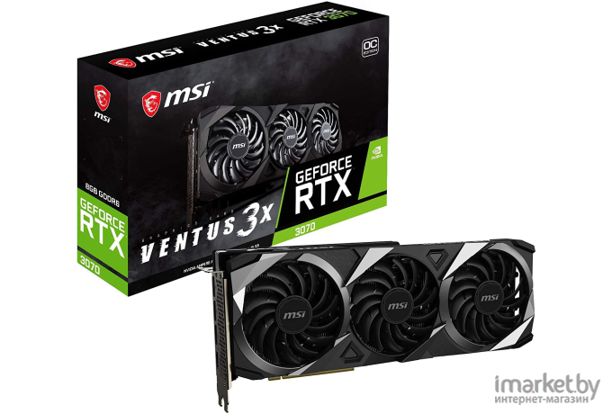 Видеокарта MSI GeForce RTX 3070 Ventus 3X Plus 8G OC LHR