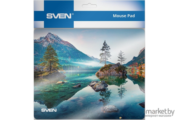 Коврик для мыши SVEN MP-02 Lake (220x180x2мм, ткань + резина)
