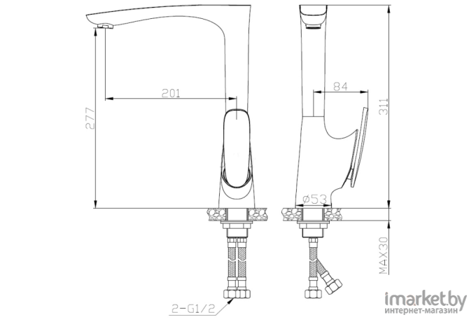 Смеситель AV Engineering AVZAL4-A223