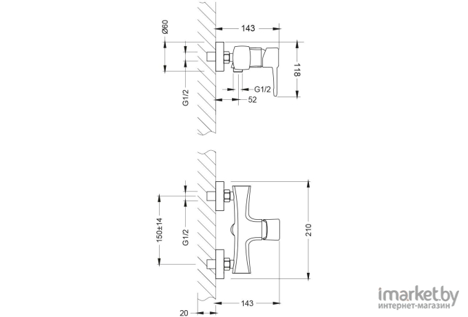 Смеситель Lemark Evitta LM0503C