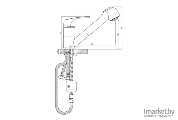 Смеситель Rossinka Silvermix D40-25