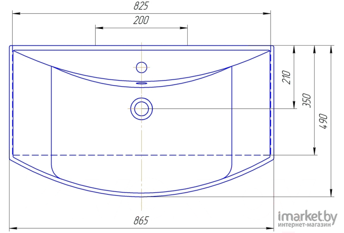 Умывальник Kirovit Стиль 850 (85x48.5)