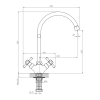 Смеситель Decoroom DR51028 (белый)