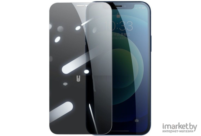 Защитное стекло UGREEN SP161-20424 для Apple iPhone 12 Pro Max, полноэкранное, антишпион, 1шт/упак.