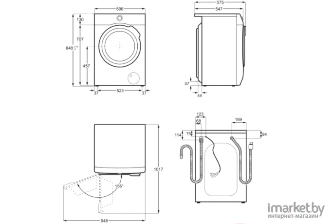 Стирально-сушильная машина Electrolux EW7WO447W