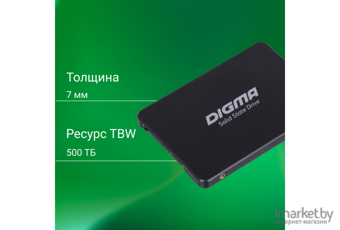 SSD диск Digma 2.5 SATA III 1Tb Run P1 (DGSR2001TP13T)