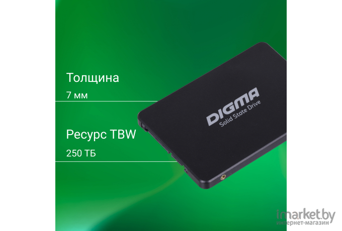 SSD диск Digma SATA III 512Gb Run P1 2.5 (DGSR2512GP13T)