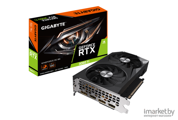 Видеокарта Gigabyte GeForce RTX 3060 Ti Windforce OC 8G GDDR6 (GV-N306TWF2OC-8GD)
