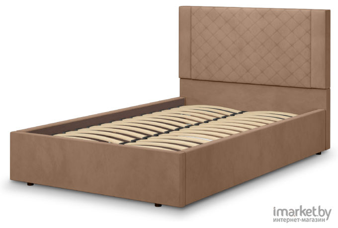 Кровать мягкая Аквилон Женева 12 М (Конфетти корица)