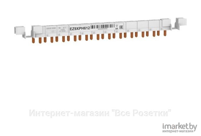 Шинка гребенчатая 1П+Н (NL1) 12мод шаг 9мм 63а разрезаемая (EZ9XPH612)