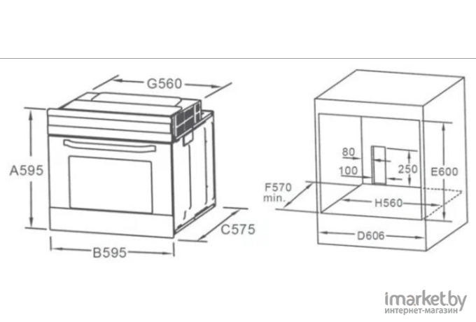 Духовой шкаф Midea MO67003GB