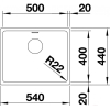 Кухонная мойка Blanco Andano 500-U (без клапана-автомата)