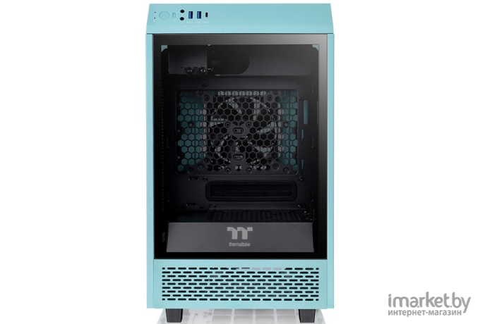 Корпус для компьютера Thermaltake Tower 100 Turquoise бирюзовый (CA-1R3-00SBWN-00)