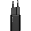 Сетевое зарядное устройство Baseus TZCCSUP-L01 Super Si Quick Charger Type-C 25W (кабель Type-C-Type-C 1m) Black (Baseus Super Si Quick Charger 1C 25W EU Sets Black (With Mini White Cable Type-C to Type-C 3A 1m Black) (TZCCSUP-L01))