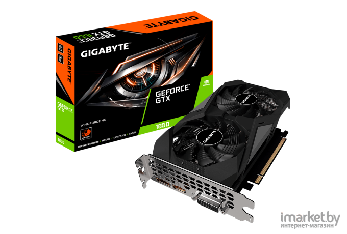 Видеокарта Gigabyte GeForce GTX 1650 D6 WindForce 4GB GDDR6 (GV-N1656WF2-4GD)