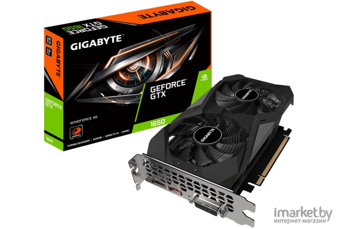 Видеокарта Gigabyte GeForce GTX 1650 D6 WindForce 4GB GDDR6 (GV-N1656WF2-4GD)