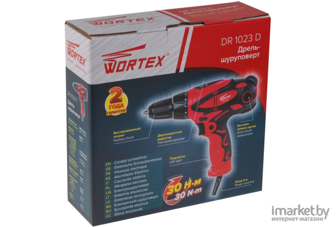 Сетевой шуруповерт Wortex DR 1023 D (DR1023D0029)