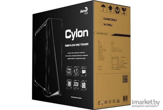 Корпус для компьютера Aerocool Cylon BG ATX без БП (ACCM-PV10013.11)