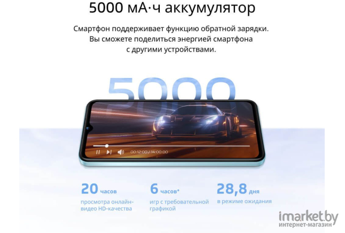 Смартфон Vivo Y22 4GB/64GB Синий космос (V2207)