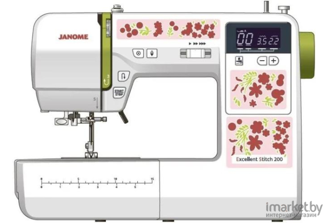 Швейная машина Janome Excellent Stitch 200 (белый)