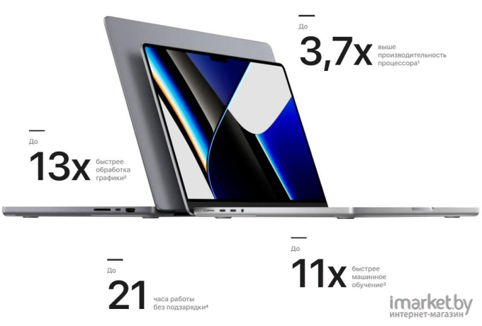 Ноутбук Apple Macbook Pro 14 M1 Pro 2021 MKGR3RU/A