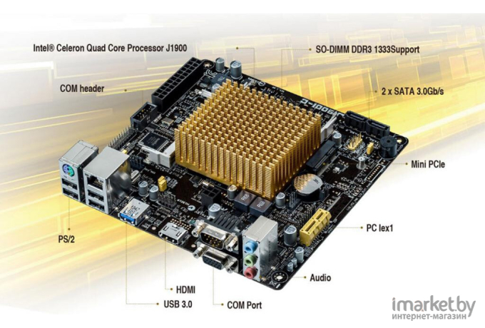 Материнская плата Asus J1900I-C