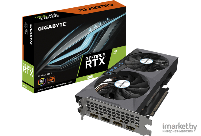 Видеокарта Gigabyte GeForce RTX 3060 Eagle 12G GDDR6 (rev. 2.0)