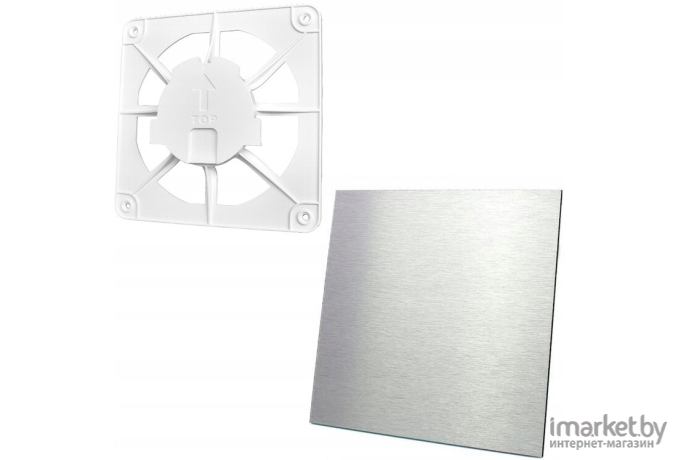 Панель пластиковая к вытяжному вентилятору AirRoxy алюминий матовый (01-168)