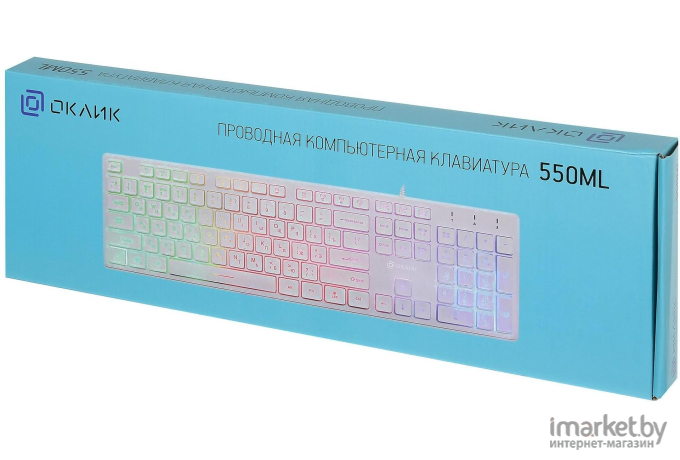 Клавиатура Oklick 550ML белый