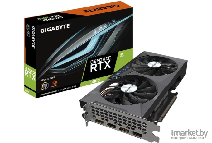 Видеокарта Gigabyte GeForce RTX 3060 Eagle 12GB GDDR6 (GV-N3060EAGLE-12GD)