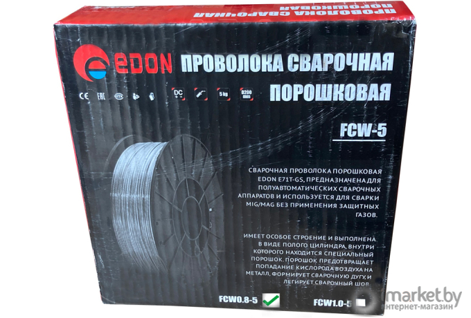 Сварочная проволока порошковая Edon FCW0.8-5 (80090101010)