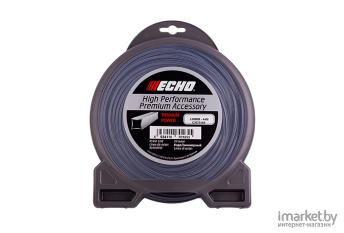 Корд для триммера Echo Titanium Power Line 3,0мм*44м квадрат (C2070165)