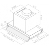 Кухонная вытяжка Elica Boxin IXGL/A/90 нержавеющая сталь/стекло белое