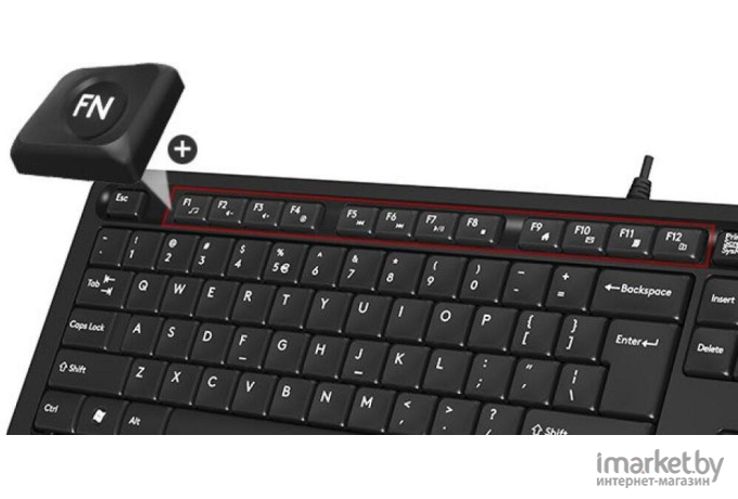 Комплект клавиатура + мышь A4Tech Fstyler FG1010 черный/серый (FG1010 GREY)