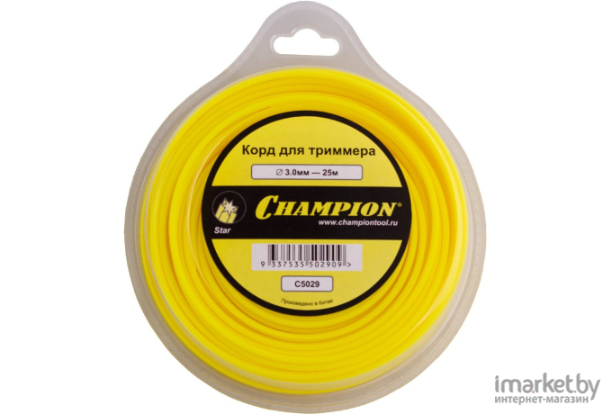 Корд для триммера Champion Star 3.0мм*25м звезда (C5029)