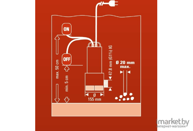 Дренажный насос Einhell GC-DP 1020 N