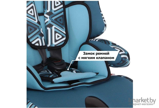 Детское автокресло SIGER ART Прайм Isofix Lux геометрия (KRES0283)