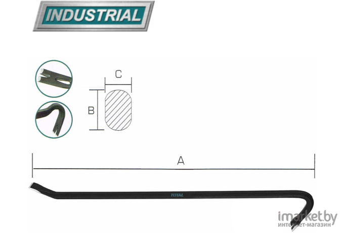 Лом-гвоздодер Total THT431362