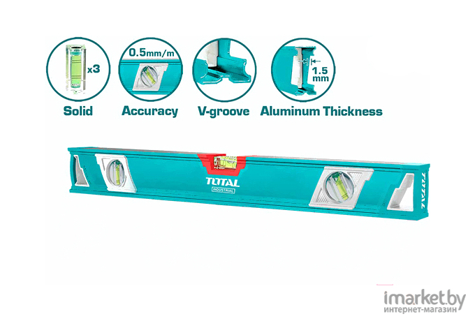 Уровень алюминиевый Total TMT26086