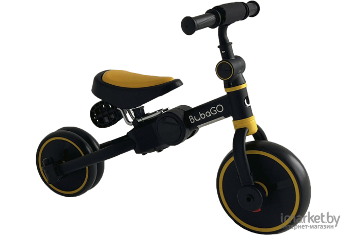 Беговел-велосипед Bubago Flint BG-F-3 Black-Yellow