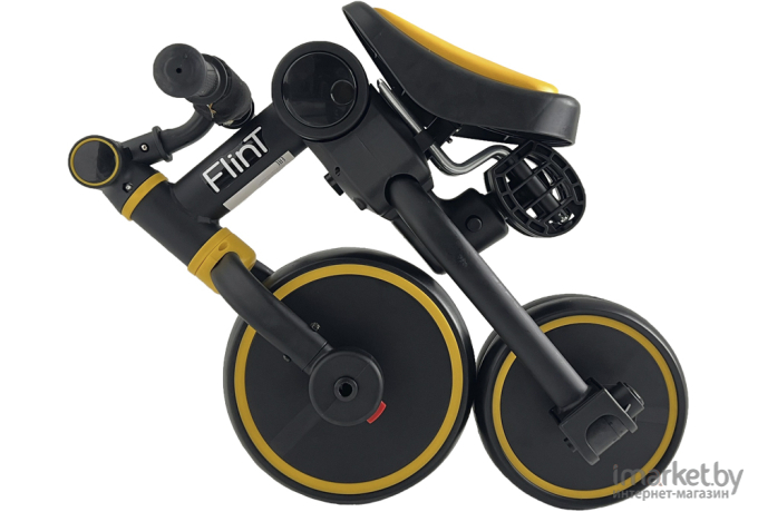 Беговел-велосипед Bubago Flint BG-FP-3 Black-Yellow
